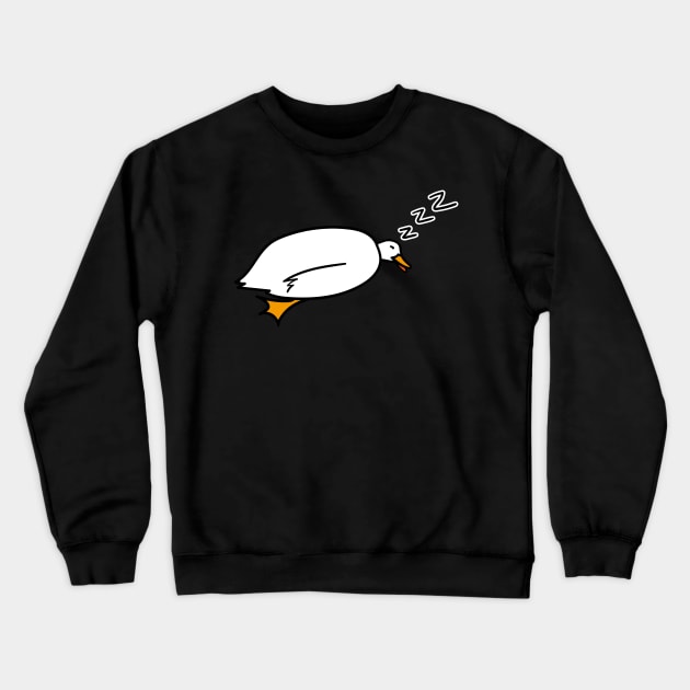 Duck Lover's Duckling Cute Sleeping Crewneck Sweatshirt by MoreThanThat